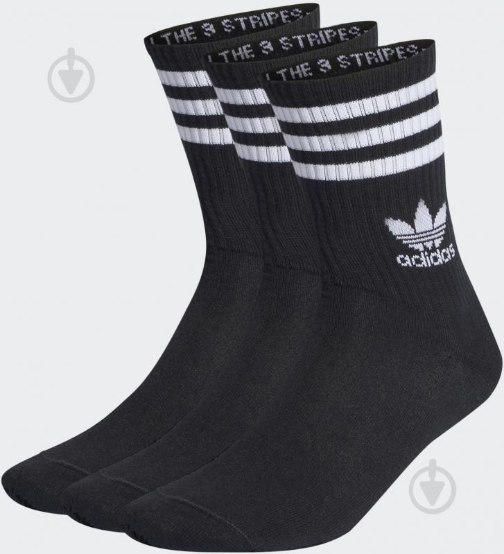 Шкарпетки Adidas CREW SOCK 3STR IL5022 р.S чорний 3 шт. - фото 1