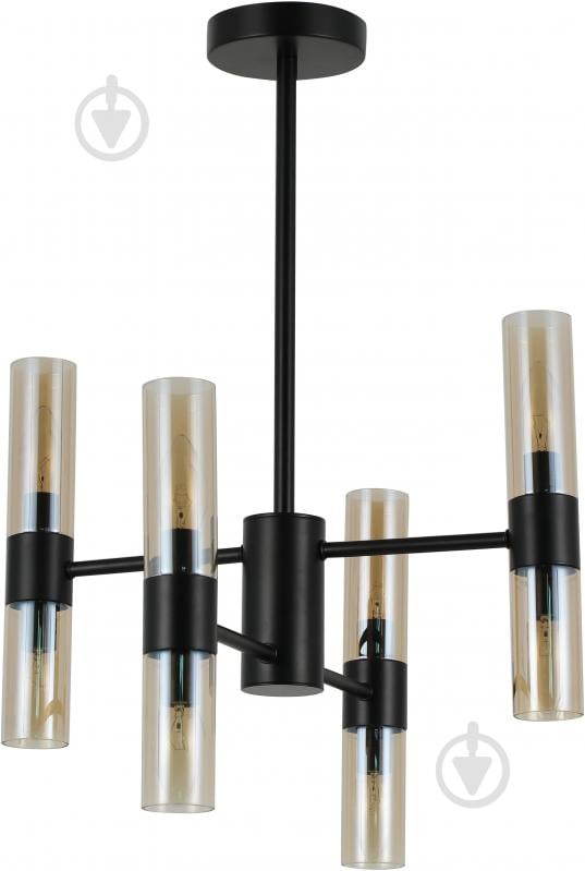 Люстра підвісна Sensio Borealis 8x40 Вт E14 чорний/амбер ALG-74783/4+4 - фото 1 Люстра підвісна Sensio Borealis 8x40 Вт E14 чорний/амбер ALG-74783/4+4 - фото 1