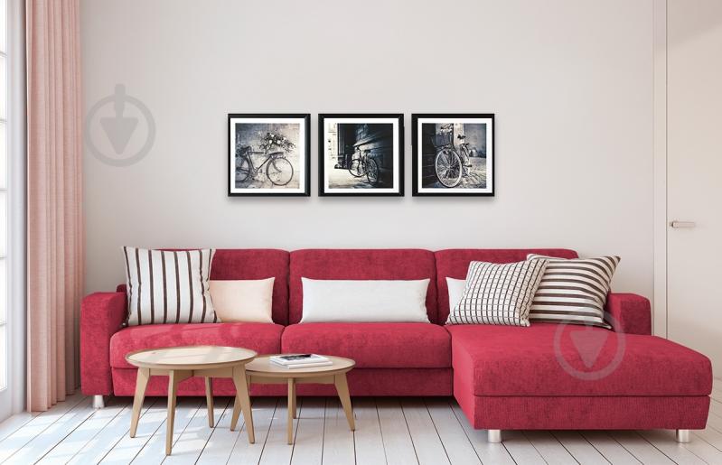 Картина модульная 3 части Ретро-велосипед К-907 25x75 см К-907 - фото 3 Картина модульная 3 части Ретро-велосипед К-907 25x75 см К-907 - фото 3