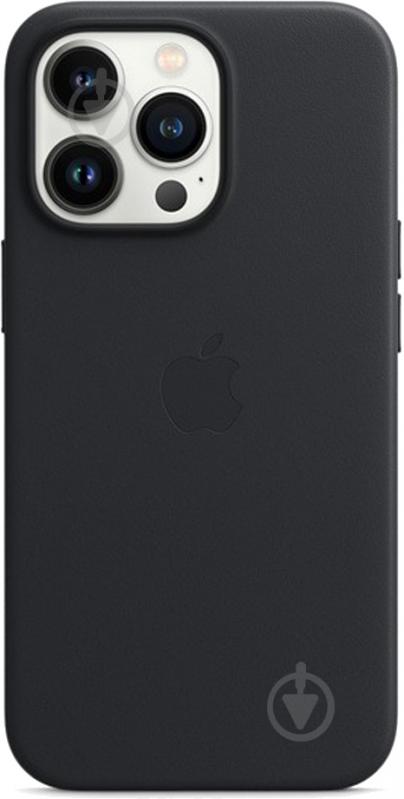 Чохол-накладка Apple Leather Case with MagSafe для Apple iPhone 13 Pro midnight (MM1H3ZE/A) - фото 1