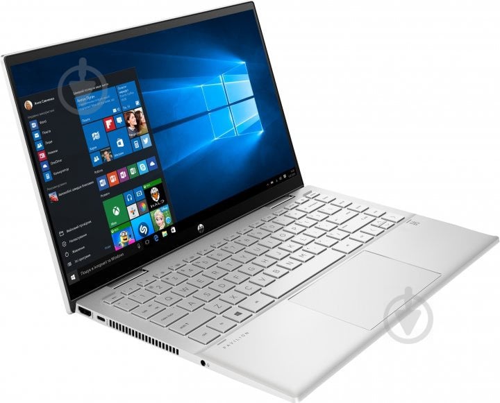 Ноутбук HP Pavilion x360 14" (423H7EA) silver - фото 2