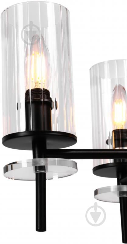 Люстра стельова Sensio Canis 4x40 Вт E14 чорний/прозорий ALG-74590/4 - фото 3 Люстра стельова Sensio Canis 4x40 Вт E14 чорний/прозорий ALG-74590/4 - фото 3