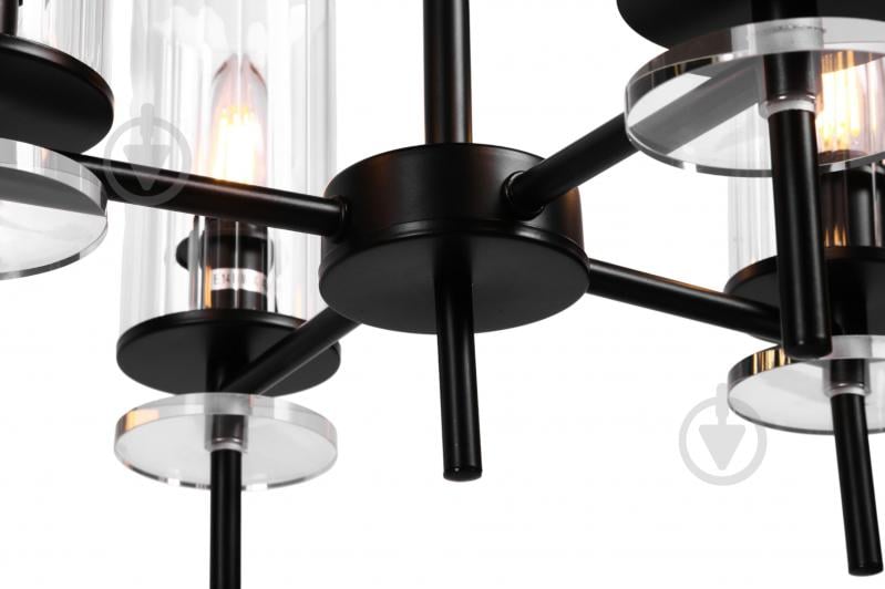 Люстра стельова Sensio Canis 4x40 Вт E14 чорний/прозорий ALG-74590/4 - фото 4 Люстра стельова Sensio Canis 4x40 Вт E14 чорний/прозорий ALG-74590/4 - фото 4