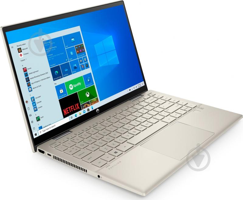 Ноутбук HP Pavilion x360 14" (423H8EA) gold - фото 5