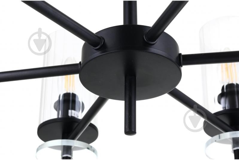 Люстра стельова Sensio Canis 6x40 Вт E14 чорний/прозорий ALG-74590/6 - фото 4 Люстра стельова Sensio Canis 6x40 Вт E14 чорний/прозорий ALG-74590/6 - фото 4