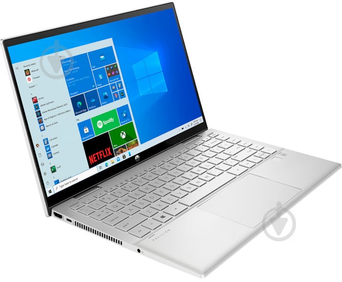 Ноутбук HP Pavilion x360 14" (423J5EA) silver - фото 2