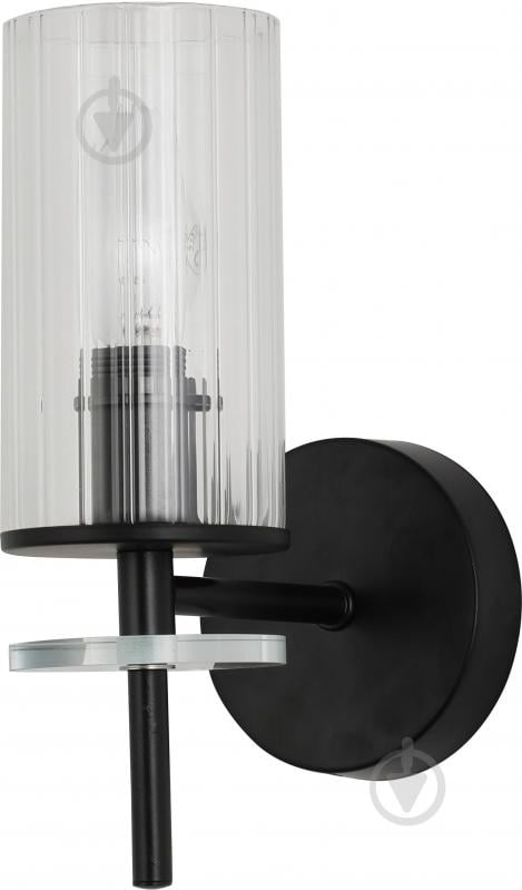 Светильник настенный Sensio Canis 40 Вт E14 черный/прозрачный ALG-74590/1W - фото 1