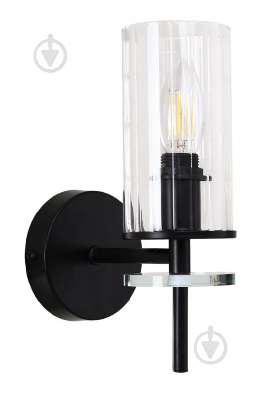 Светильник настенный Sensio Canis 40 Вт E14 черный/прозрачный ALG-74590/1W - фото 3