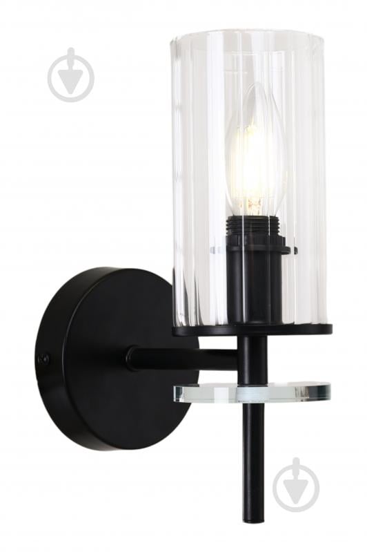 Светильник настенный Sensio Canis 40 Вт E14 черный/прозрачный ALG-74590/1W - фото 4