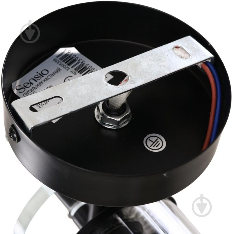 Светильник настенный Sensio Canis 40 Вт E14 черный/прозрачный ALG-74590/1W - фото 6