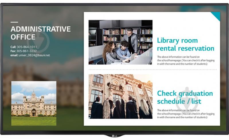 Дисплей інформаційний LG 49 SE3KE-B - фото 1