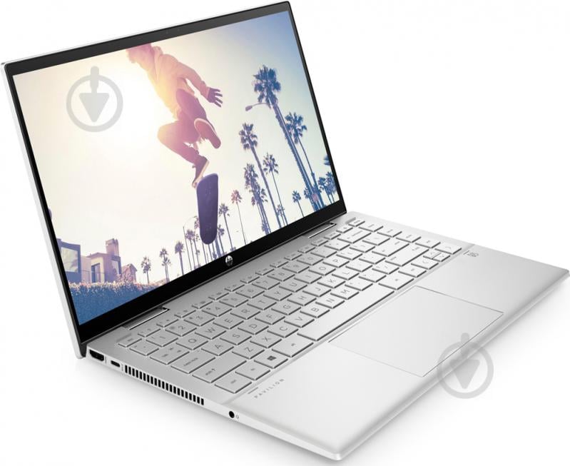 Ноутбук HP Pavilion x360 14-DY0023UA 14" (464H6EA) silver - фото 6