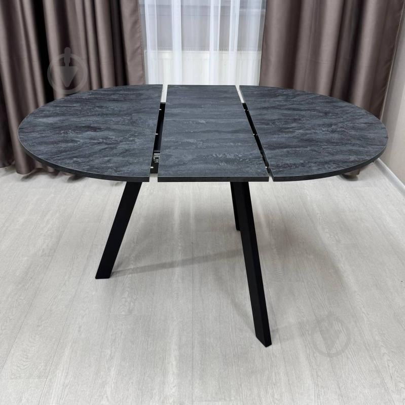 Стол обеденный Starwood Alen Fold 1000(1330)x1000x750мм угольный камень/черный - фото 11 Стол обеденный Starwood Alen Fold 1000(1330)x1000x750мм угольный камень/черный - фото 11