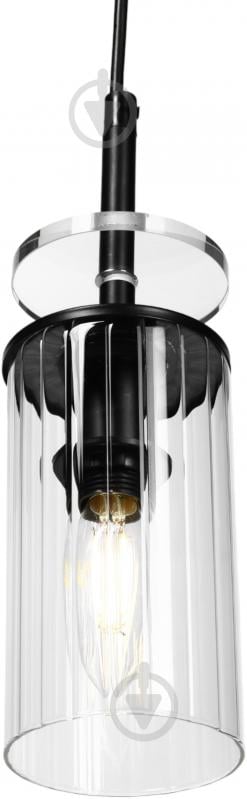 Світильник підвісний Sensio Canis 1x40 Вт E14 чорний із прозорим ALG-74590/1P - фото 3 Світильник підвісний Sensio Canis 1x40 Вт E14 чорний із прозорим ALG-74590/1P - фото 3
