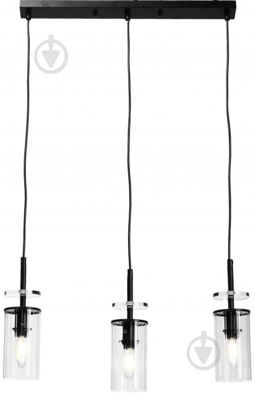 Світильник підвісний Sensio Canis 3x40 Вт E14 чорний із прозорим ALG-74590/3L - фото 2 Світильник підвісний Sensio Canis 3x40 Вт E14 чорний із прозорим ALG-74590/3L - фото 2