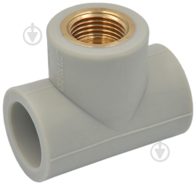 Трійник внутрішня PP-R 20 x 3/4 x 20 PRAWTECH Sp. z o.o. - фото 1