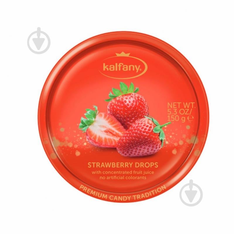 Льодяники Kalfany Strawberry Candies 150 г - фото 1