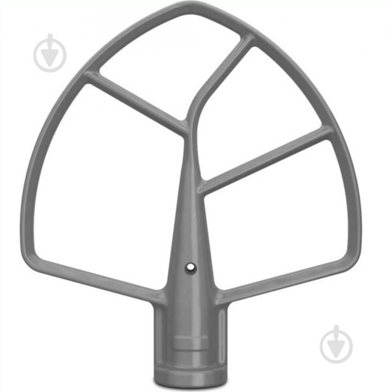 Насадка KitchenAid лопатка для миксера с чашей 5,6 л / 6,6 л серый (5KSMBLSF) - фото 1