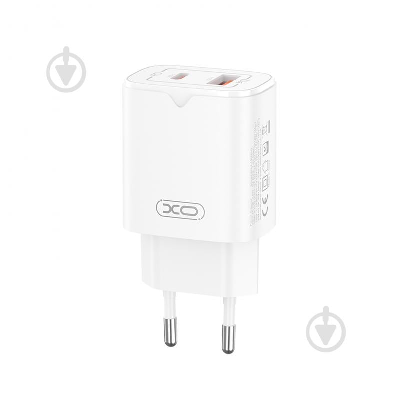 Мережевий зарядний пристрій Xo L130 PD30W, QC18W USB-A, USB-C White (L130.white) - фото 3