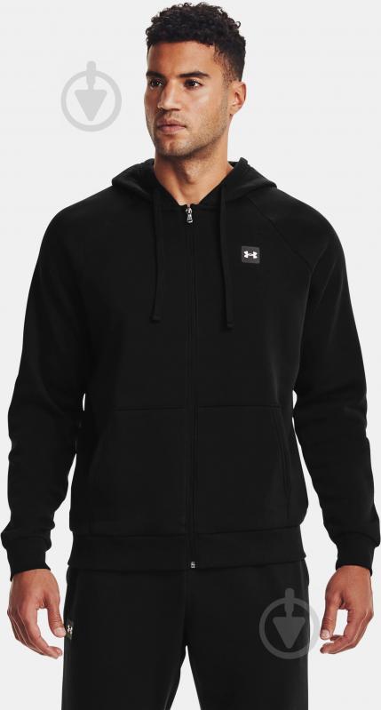 Джемпер Under Armour UA Rival Fleece FZ Hoodie 1357111-001 р. 2XL черный - фото 2