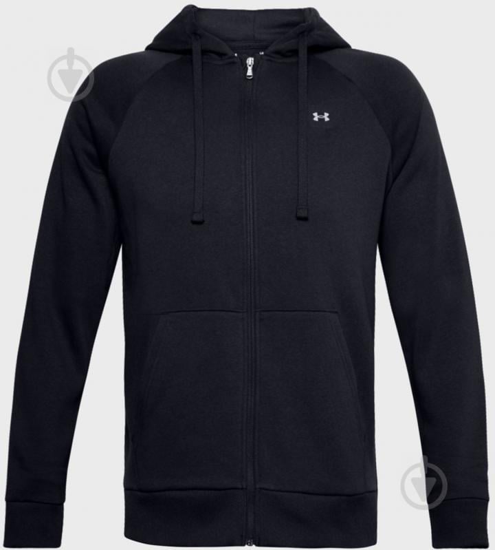 Джемпер Under Armour UA Rival Fleece FZ Hoodie 1357111-001 р. 2XL черный - фото 1