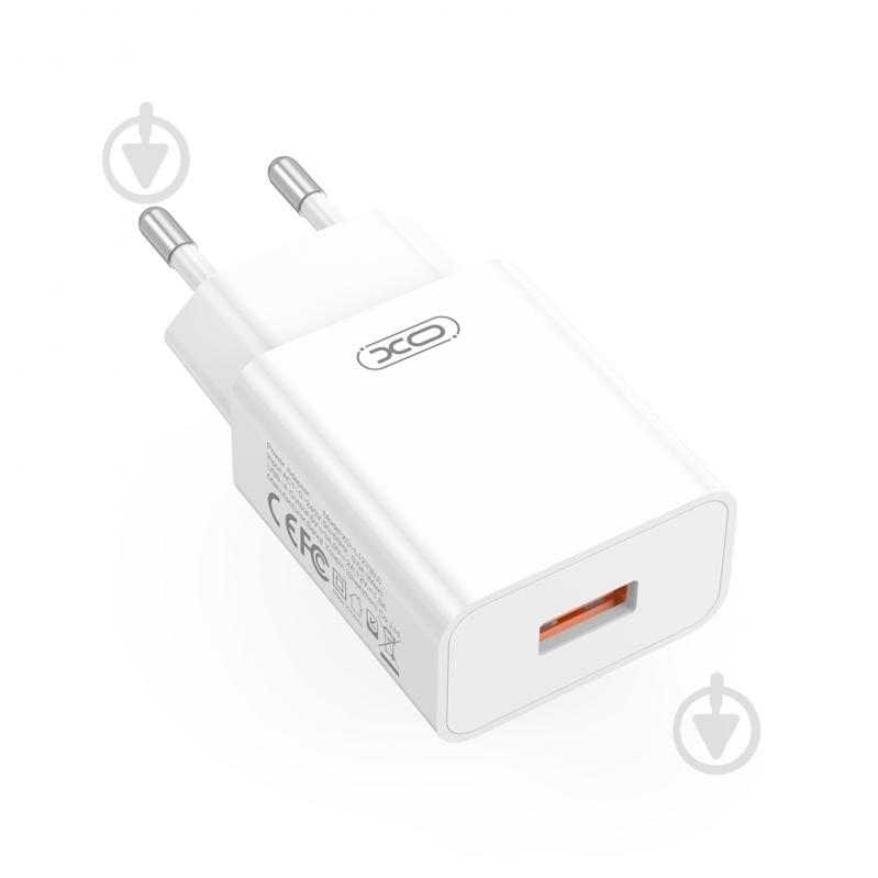 Мережевий зарядний пристрій Xo L127 QC18W USB-A, White (L127.white) - фото 3