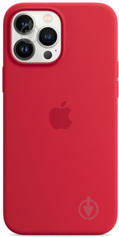 Чохол-накладка Apple Silicone Case with MagSafe для Apple iPhone 13 Pro Max red (MM2V3ZE/A) - фото 2