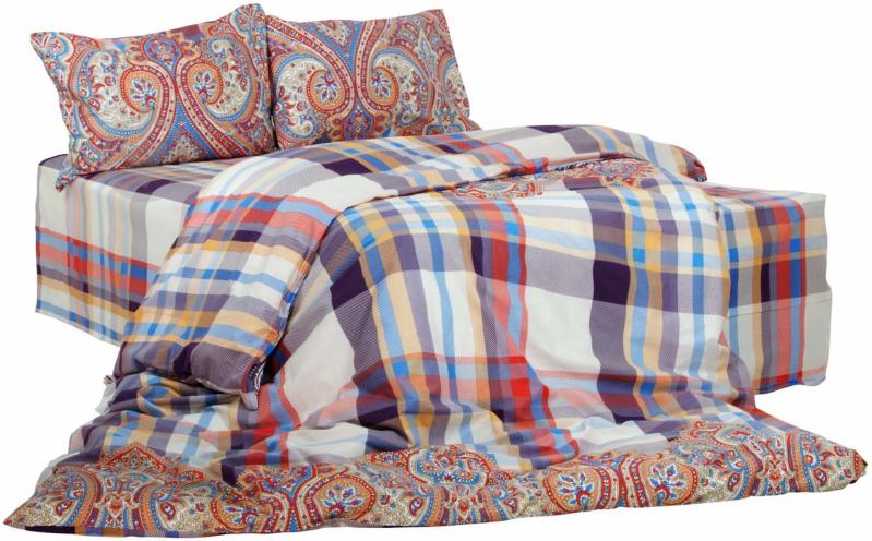 Комплект постельного белья Akasha 1,5 разноцветный Ibodo - фото 1 Комплект постельного белья Akasha 1,5 разноцветный Ibodo - фото 1