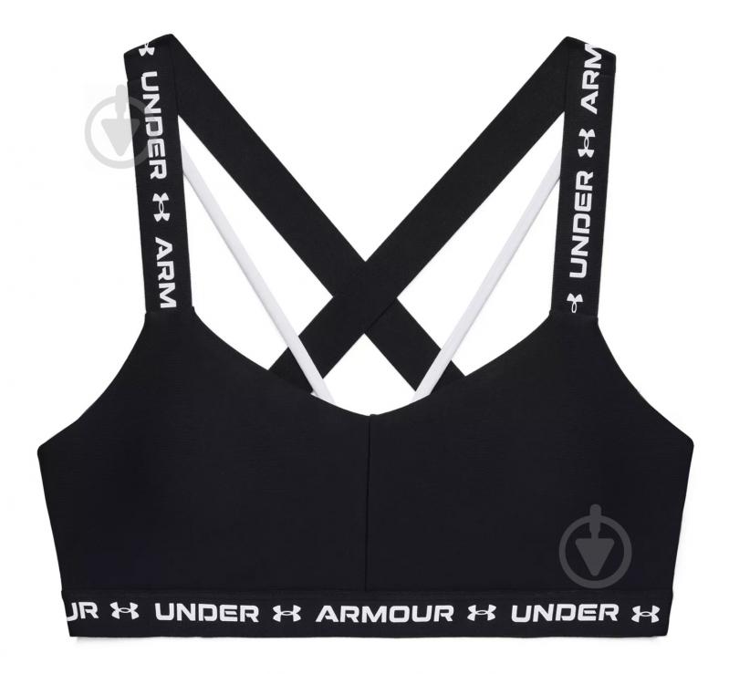 Бра Under Armour UA Crossback Low 1361033-001 р.S/M черный - фото 1