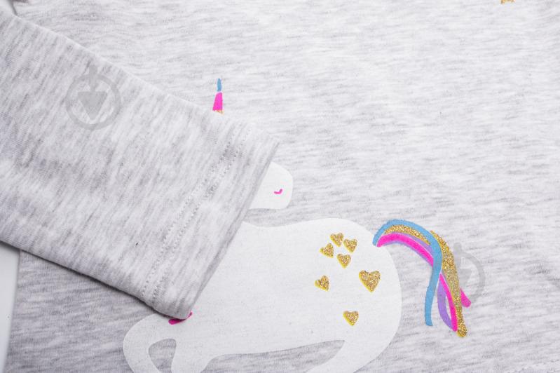 Свитшот для девочки ALG р.104 серый 620751 - фото 5