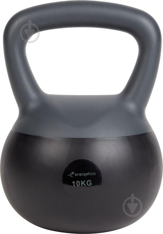 Гиря Energetics Soft Kettlebell 410616-901050 10 кг сірий із чорним - фото 1