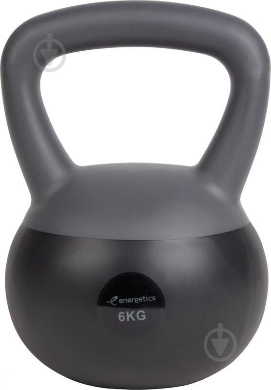 Гиря Energetics Soft Kettlebell 410616-901050 6 кг сірий із чорним - фото 1