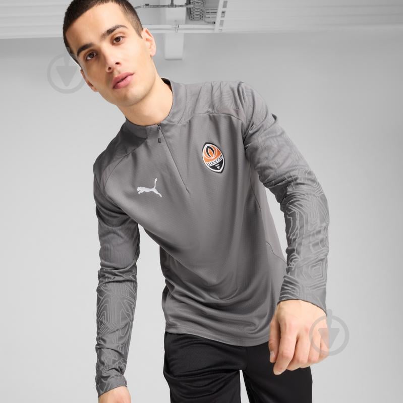 Джемпер Puma FCSD TRG 1/4 ZIP TOP PRO 77785405 р.2XL серый - фото 3