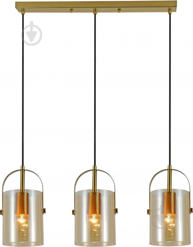 Светильник подвесной Sensio Major 3x40 Вт /E27 золотой ALG-74721/3L-C - фото 2