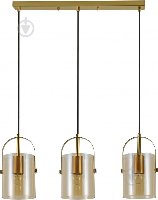 Светильник подвесной Sensio Major 3x40 Вт /E27 золотой ALG-74721/3L-C - фото 1