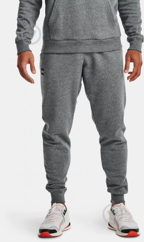 Брюки Under Armour UA Rival Fleece Joggers 1357128-012 р.4XL серый - фото 2