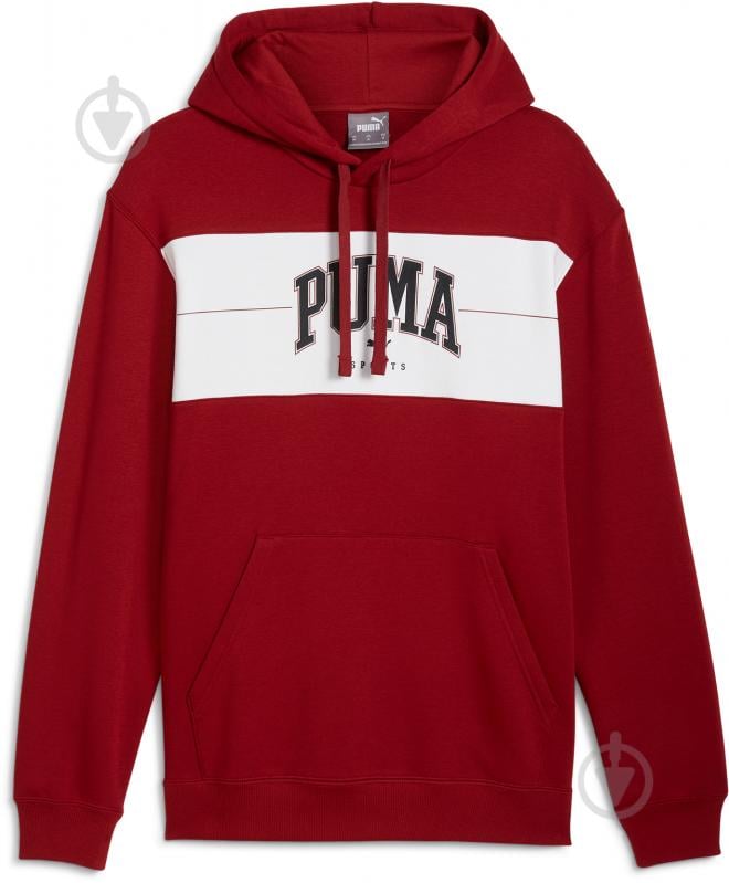 Джемпер Puma PUMA SQUAD HOODIE FL 68179613 р.2XL бордовый - фото 1