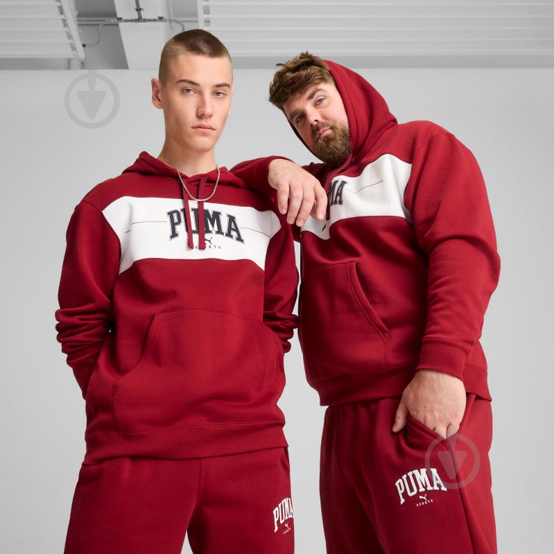 Джемпер Puma PUMA SQUAD HOODIE FL 68179613 р.2XL бордовый - фото 3