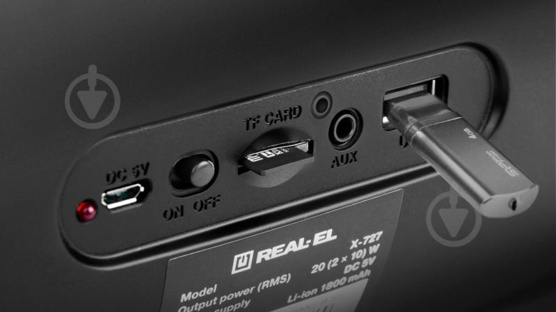 Акустическая система Real-el X-727 2.0 black (EL121600006) - фото 7