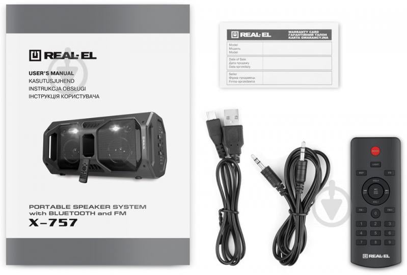 Акустическая система Real-el X-757 2.0 black (EL121600007) - фото 11