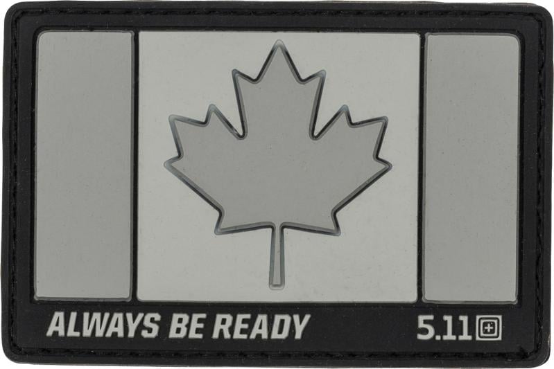 Нашивка 5.11 Tactical Canada Flag Patch Charcoal - фото 1