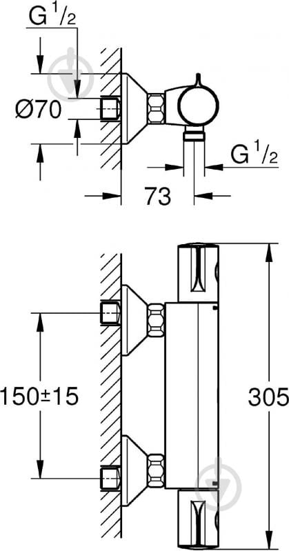 Смеситель для душа Grohe Grohtherm 800 34558000 - фото 6