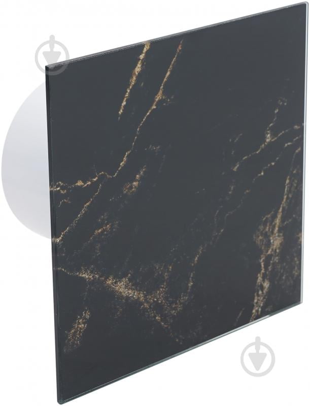 Панель AirRoxy до вентилятора MARBLE BLACK GOLD Glass 01-186 - фото 2