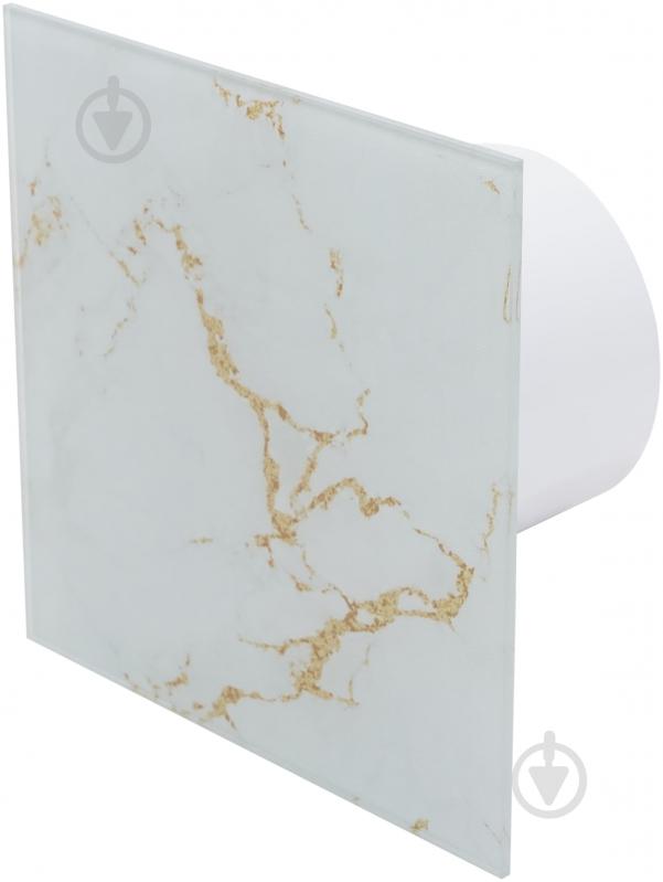 Панель AirRoxy до вентилятора MARBLE WHITE GOLD Glass 01-185 - фото 3