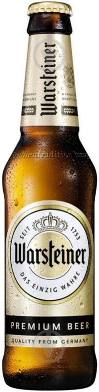 Пиво Warsteiner Premium Verum светлое фильтрованное 4,8% 0,33 л - фото 1