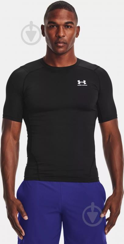 Футболка Under Armour UA HG Armour Comp SS 1361518-001 р.M черный - фото 3