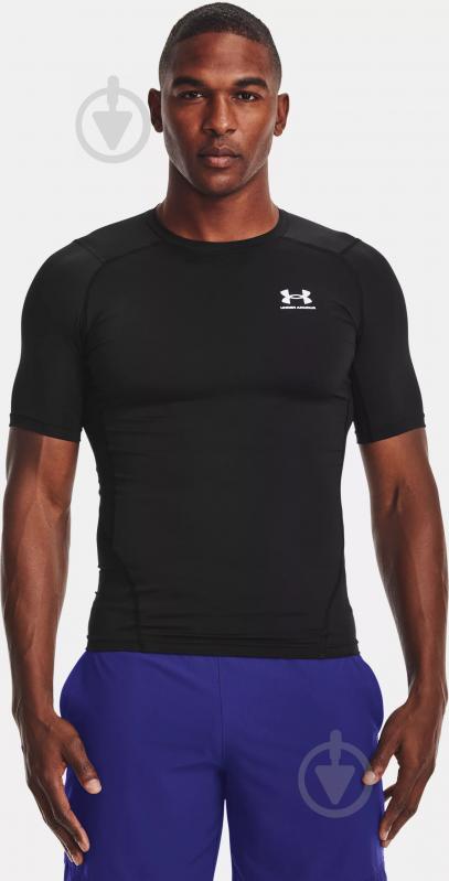 Футболка Under Armour UA HG Armour Comp SS 1361518-001 р.XL черный - фото 3