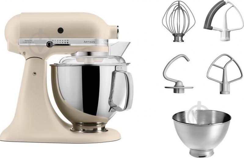 Кухонная машина KitchenAid Artisan 5KSM175PSEFL 4,8 л свежий лен - фото 3