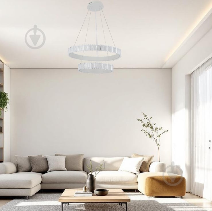 Люстра подвесная Sensio Coma 73 Вт LED-модуль белый ALG-3258/6+4W - фото 6