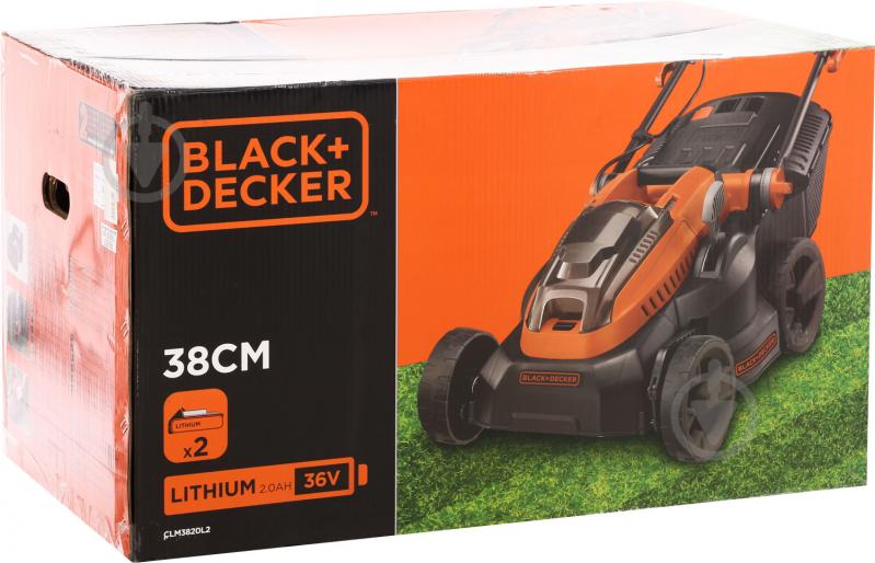 Газонокосарка акумуляторна Black+Decker CLM3820L2 - фото 10